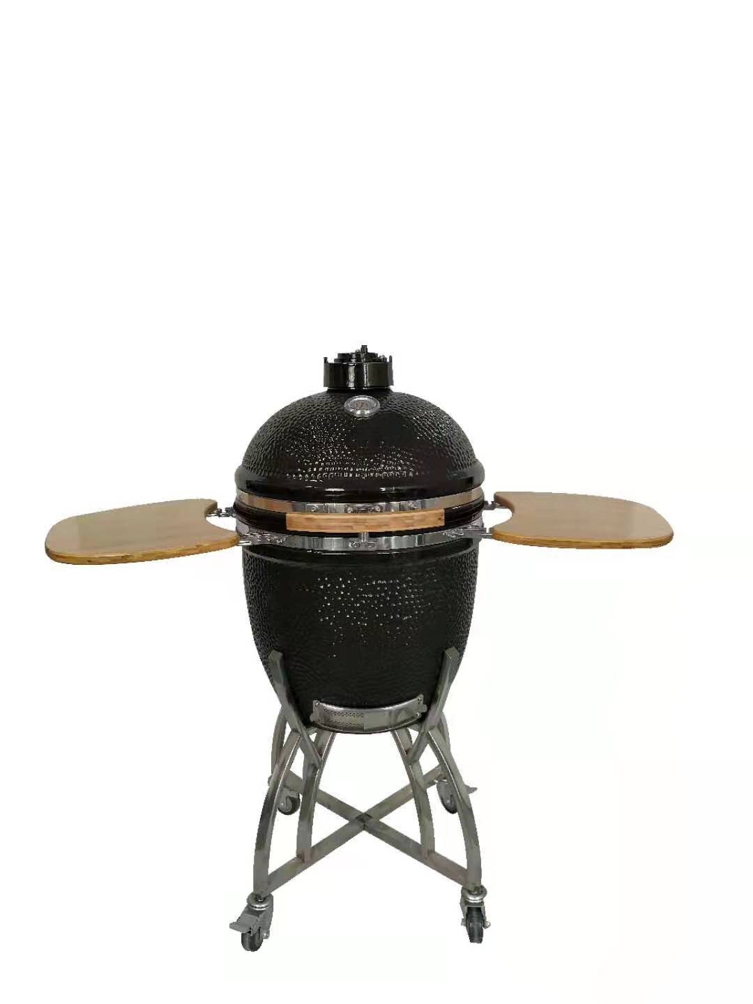 22'' egg shaped outdoor kitchen kamado